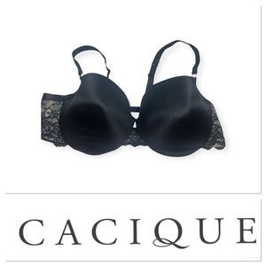 Cacique black lace bra size 44D